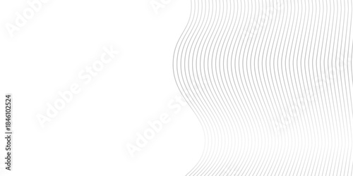 Abstract vector background with grey wavy lines