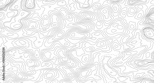 Topographic map and place for texture. Vector illustration. Abstract topographic contours map background. Topography lines and circles background. 
