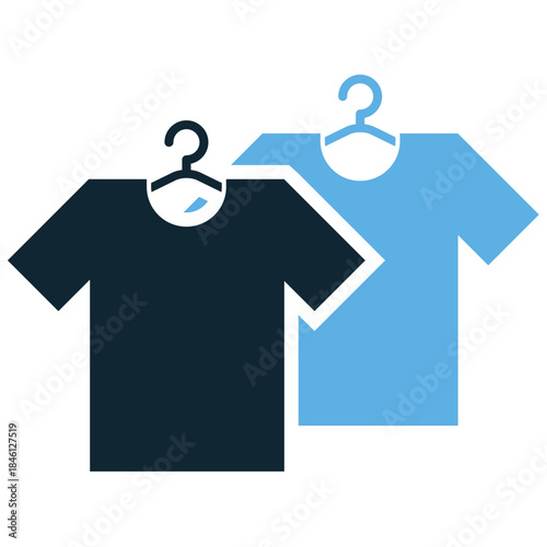 Description Wooden wardrobe closet icon vector illustration. Bedroom furniture for clothing storage. Cupboard with doors design element for home interior.