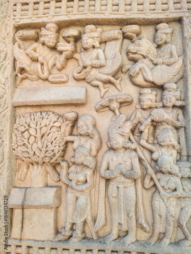 Sanchi Stupa, Raisen, Madhya Pradesh, India.