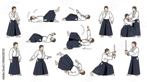 Elegant Woman Performing Traditional Calligraphy with a Brush and Ink