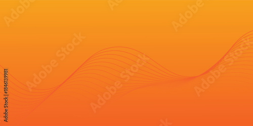 Minimalist abstract graphic with warm tones, gradients from bright yellow at the top, fading to orange-red at the bottom, creating a bright, warm, and dimensional atmosphere.