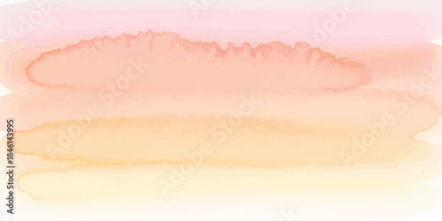 Soft pastel watercolor background gradient abstract texture in pink peach and yellow colors