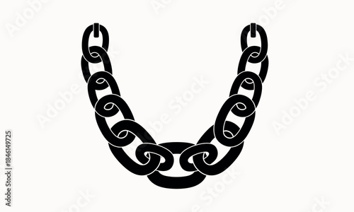 Celtic knotwork chain link necklace illustration