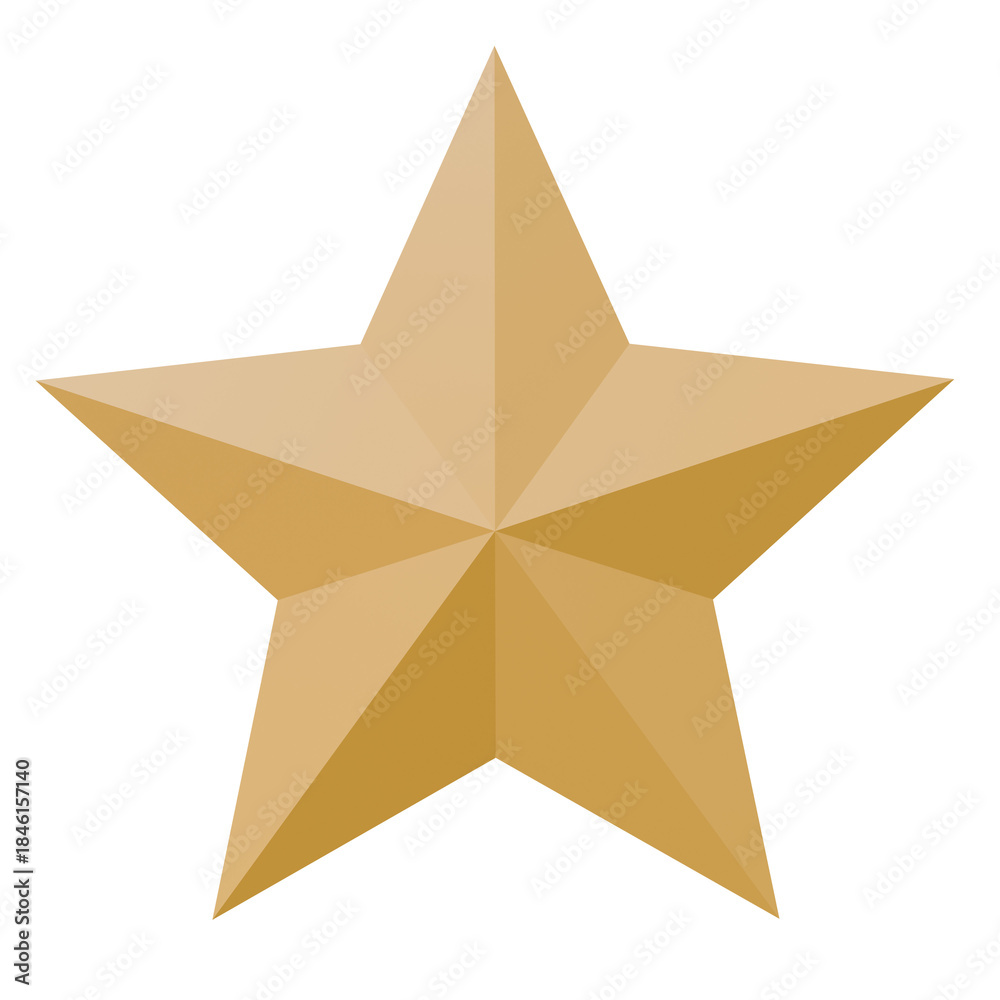 Fototapeta premium golden star isolated