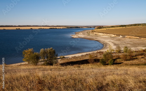 Wallpaper Mural A beautiful landscape of the Volga River bank near the village of Klimovka in the Samara region on an autumn day Torontodigital.ca