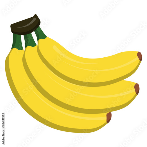 Bunch of Yellow Bananas Illustration