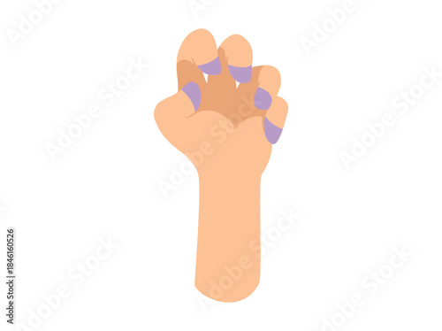 Hand Drawn Cyanosis Disease Illustration
