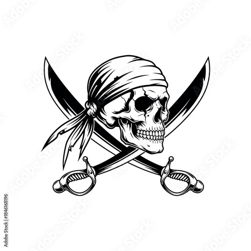 pirate skull and crossbones