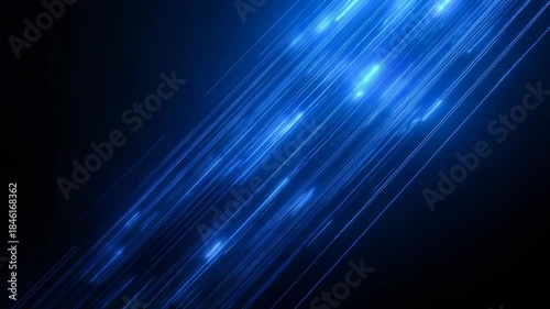Blue Stream of Data: Abstract visualization of luminous digital pathways, representing the flow of information and technology.