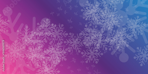 Abstract snowflake pattern with gradient background festive winter holiday decoration for Christmas and New Year celebrations EPS vector
