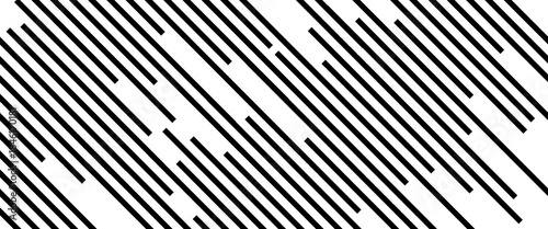 Tableau sur toile Abstract Black Diagonal Stripes Background with Modern Linear Pattern