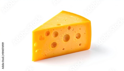 A triangular piece of Swiss cheese with large holes.