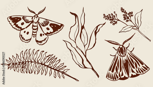 Artistic Hand-Drawn Collection of Summer Beach Essentials - Sketchy Holiday Vacation Items, Accessories, and Seaside Relaxing Objects