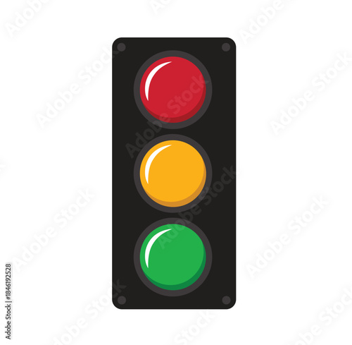 Red, Yellow, Green Traffic Signal