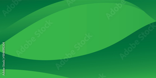 Abstract landscape green hills valley vector illustration background