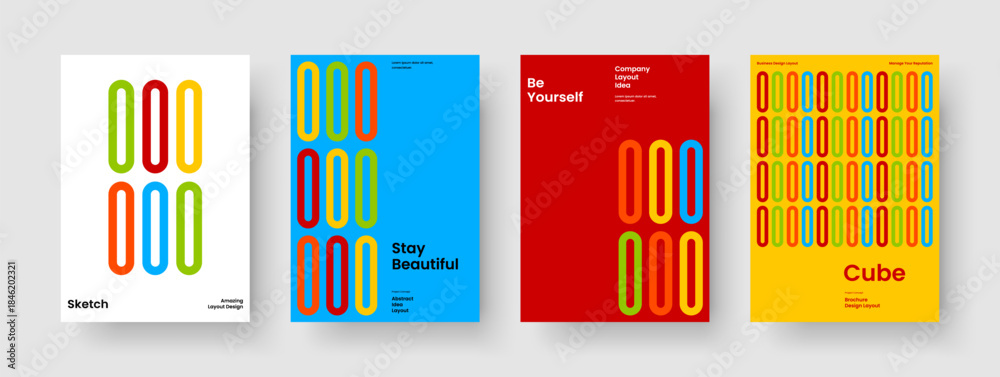 Obraz premium Geometric Business Presentation Design. Isolated Banner Layout. Creative Brochure Template. Report. Background. Flyer. Poster. Book Cover. Journal. Leaflet. Notebook. Handbill. Magazine