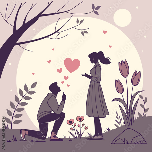 Emotional Valentine Love Story Art