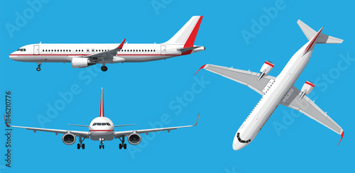 Dynamic ocean waves collection, illustrating the natural beauty and powerful force of the sea through diverse breaking and swelling forms, ideal for marine-themed graphic projects