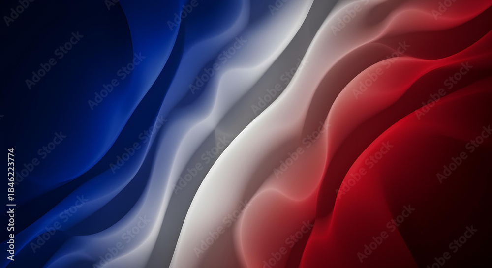 Obraz premium red white blue 3d gradient background 