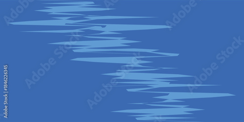 blue grunge brush strokes oil paint isolated on white backgroundPrint