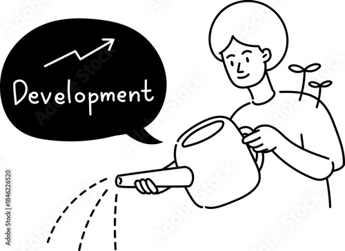 비즈니스 라인 일러스트