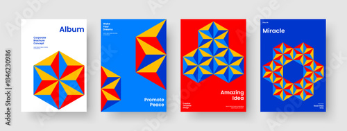 Abstract Report Layout. Modern Brochure Design. Geometric Book Cover Template. Banner. Business Presentation. Background. Poster. Flyer. Handbill. Journal. Brand Identity. Pamphlet. Notebook