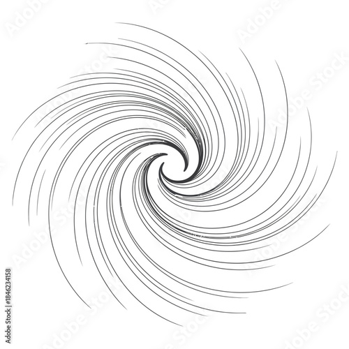 Dynamic abstract vortex design with swirling lines creating a sense of motion and depth