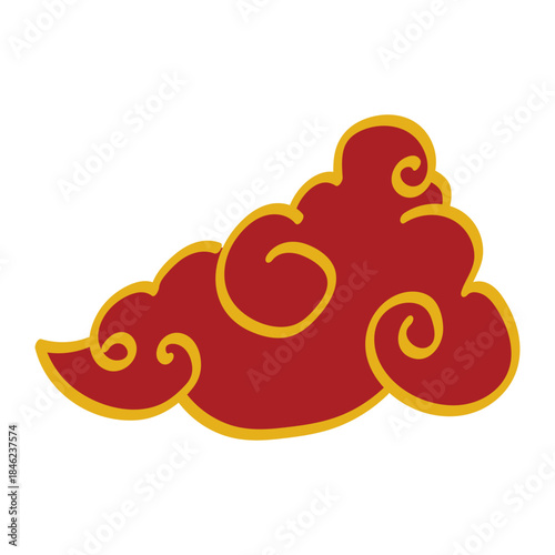 Red Cloud Illustration For Lunar New Years