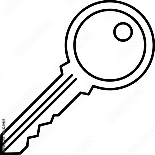 House key access security icon line art
