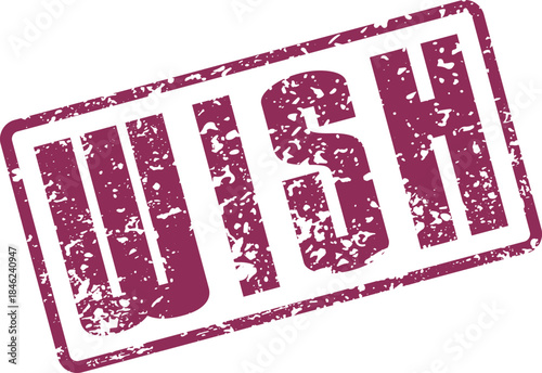 Hopeful Wish Stamp for Aspirational Themes, Dreams, and Personal Goal Related Communications