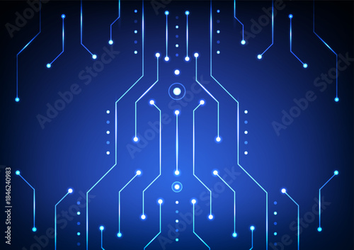 Digital technology circuit background. Design for circuit futuristic lines network system data connection internet of things.
