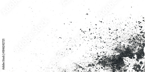 Abstract digital artwork featuring chaotic black glitch elements and irregular blocks on a white background.