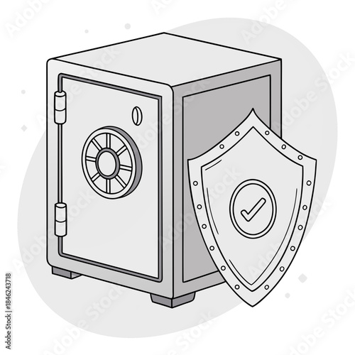 Safe box with shield protection security