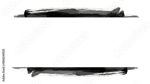 Black brush strokes on for design and decoration purposes easily