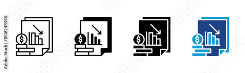 Crisis icon set multiple style collection