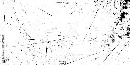 Grunge vector background Black and White Texture with crack like, lines, splatters, scratches, and ink like drips.