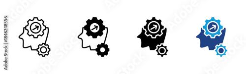 Skills icon set multiple style collection