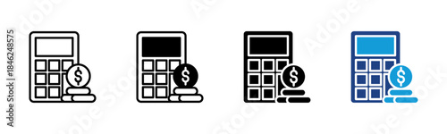 Calculate icon set multiple style collection