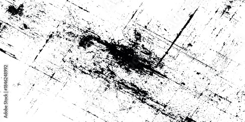 Vector textures set featuring damaged concrete stains with scratches and cracks which can be used as a background.