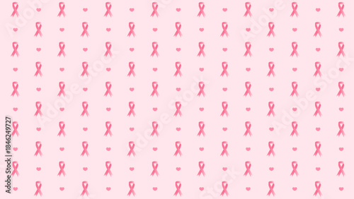 Cancer Ribbon Pattern Background for Medical Health Awareness Design