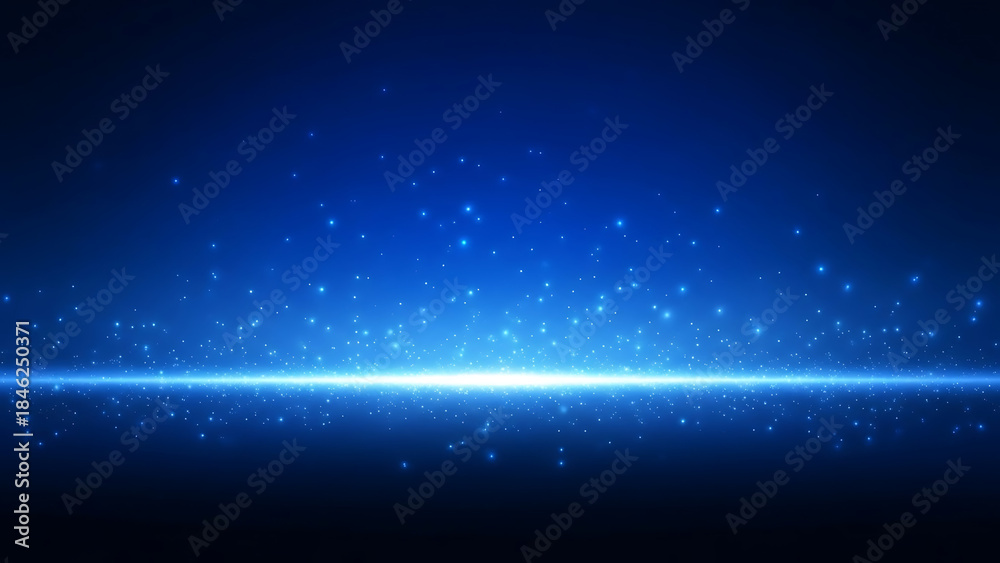 Obraz premium Abstract Blue Glow Light Effect Background for Design and Presentation