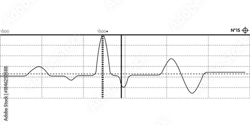 Business flat graph trend chart scheme. Vector art.