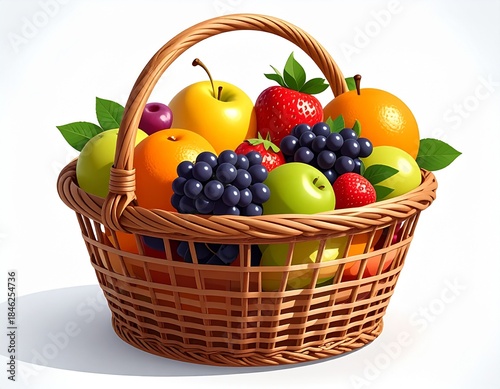 basket with fruits