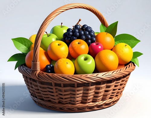 basket with fruits