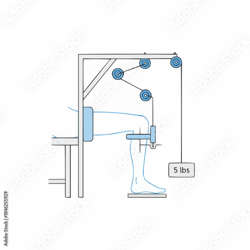 Lower Limb Rehabilitation Pulley System