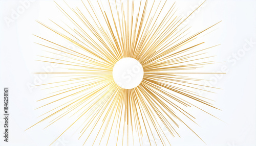 Radiant Golden Minimalist Circle