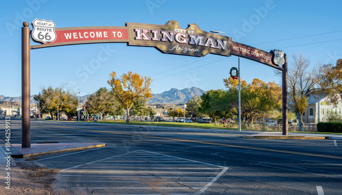 Welcome to Kingman landmark Arizona sign.