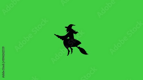 Dark silhouette of an old witch creating a mysterious and eerie mood, ideal for fantasy, magic, and horror visual concepts.
