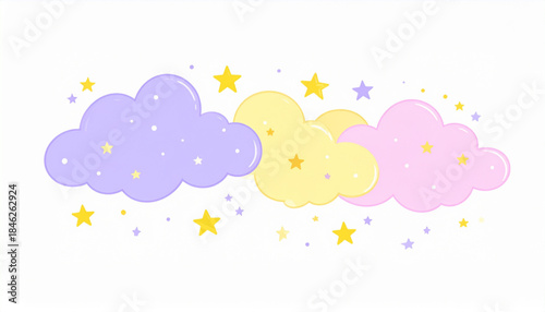 Dreamy Pastel Cloud Pajama Tag